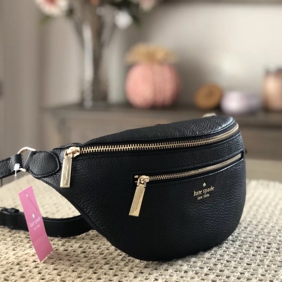 kate spade Bags Kate Spade Leila Belt Bag Black Fanny Pack Leather